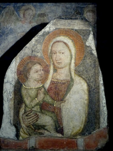 l'affresco della Vergine